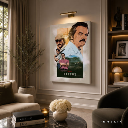 Narcos Pablo Escobar Premium Wall Art – Netflix Crime Series 4K Wrapped MDF Frame | IBRELIA™