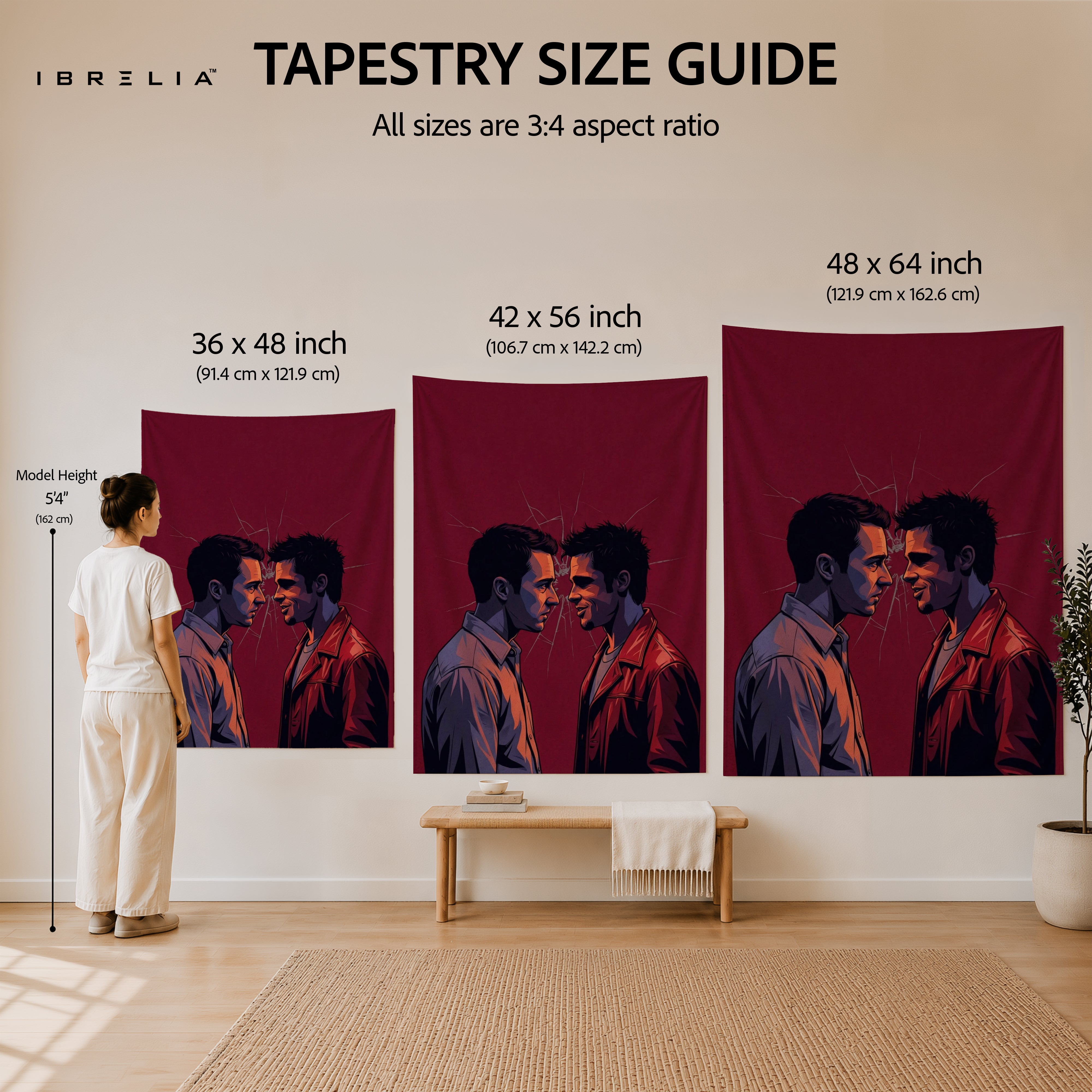 Fight Club Dual Identity Wall Tapestry – Cult Classic Movie Inspired Wall Hanging