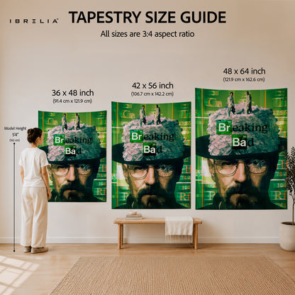 Breaking Bad Heisenberg Crystal Empire Wall Tapestry – Walter White Artwork