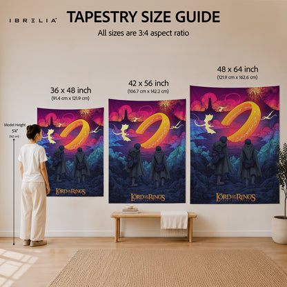 The Lord of the Rings The Two Towers Wall Tapestry – One Ring Fantasy Wall Hanging