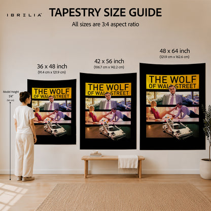 The Wolf of Wall Street Movie Scenes Wall Tapestry – Iconic Cinema Collage Wall Hanging