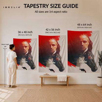 The Godfather Vintage Portrait Wall Tapestry – Premium Movie Wall Hanging & Home Decor in Pakistan