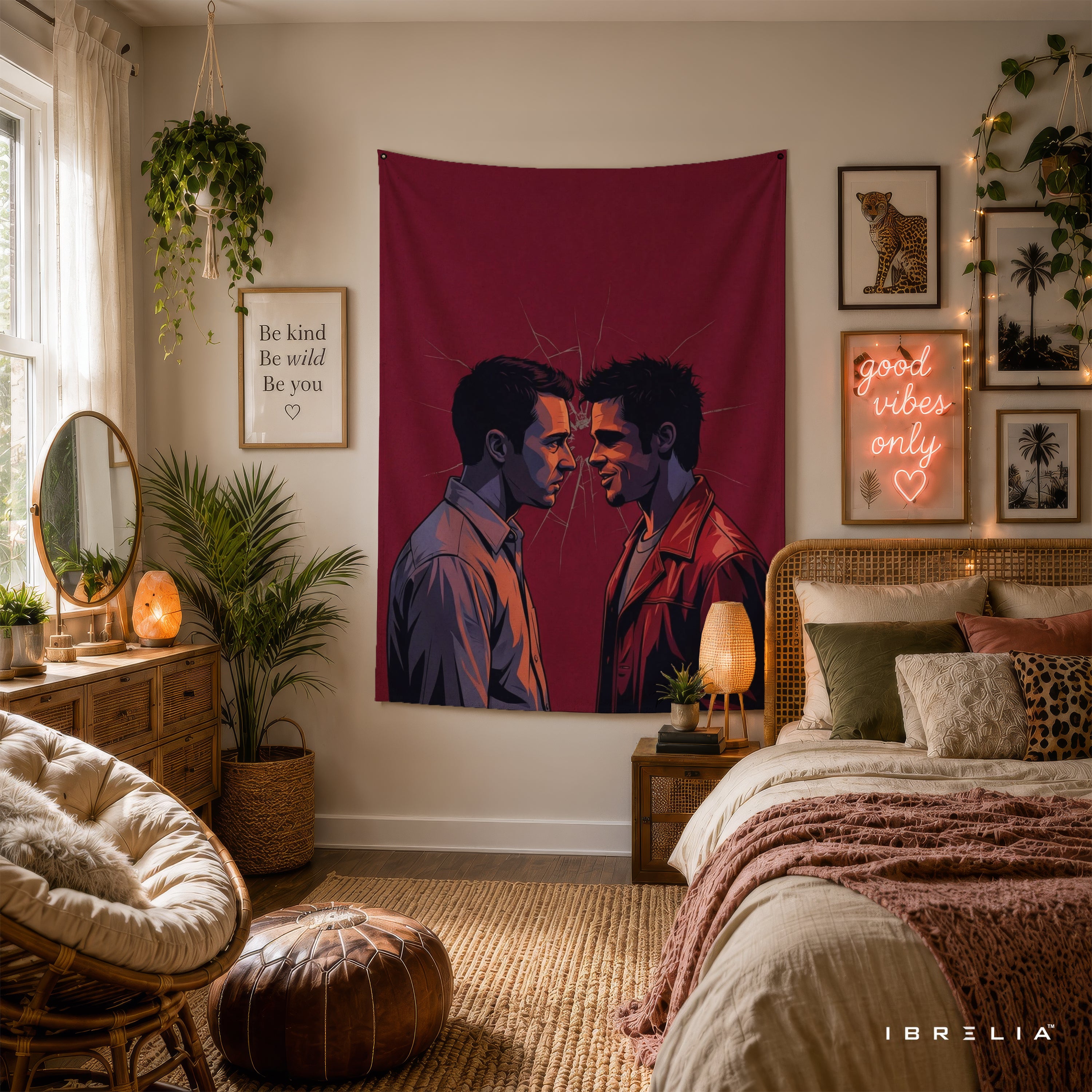 Fight Club Dual Identity Wall Tapestry – Cult Classic Movie Inspired Wall Hanging
