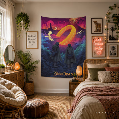 The Lord of the Rings The Two Towers Wall Tapestry – One Ring Fantasy Wall Hanging
