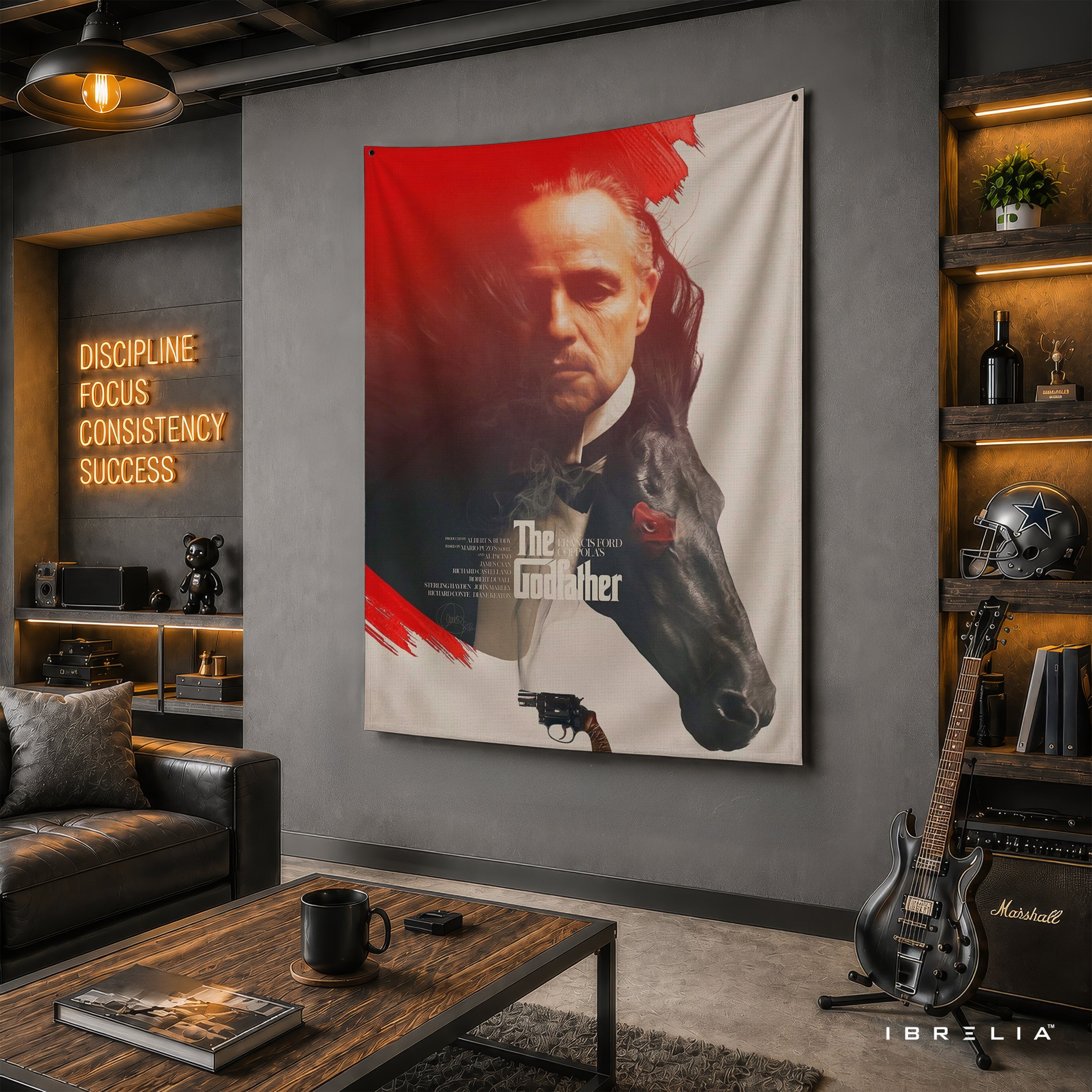 The Godfather Vintage Portrait Wall Tapestry – Premium Movie Wall Hanging & Home Decor in Pakistan