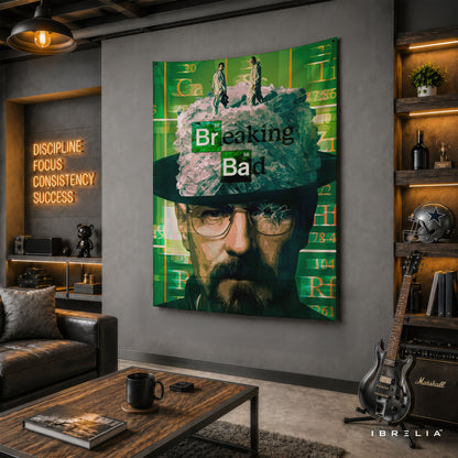 Breaking Bad Heisenberg Crystal Empire Wall Tapestry – Walter White Artwork