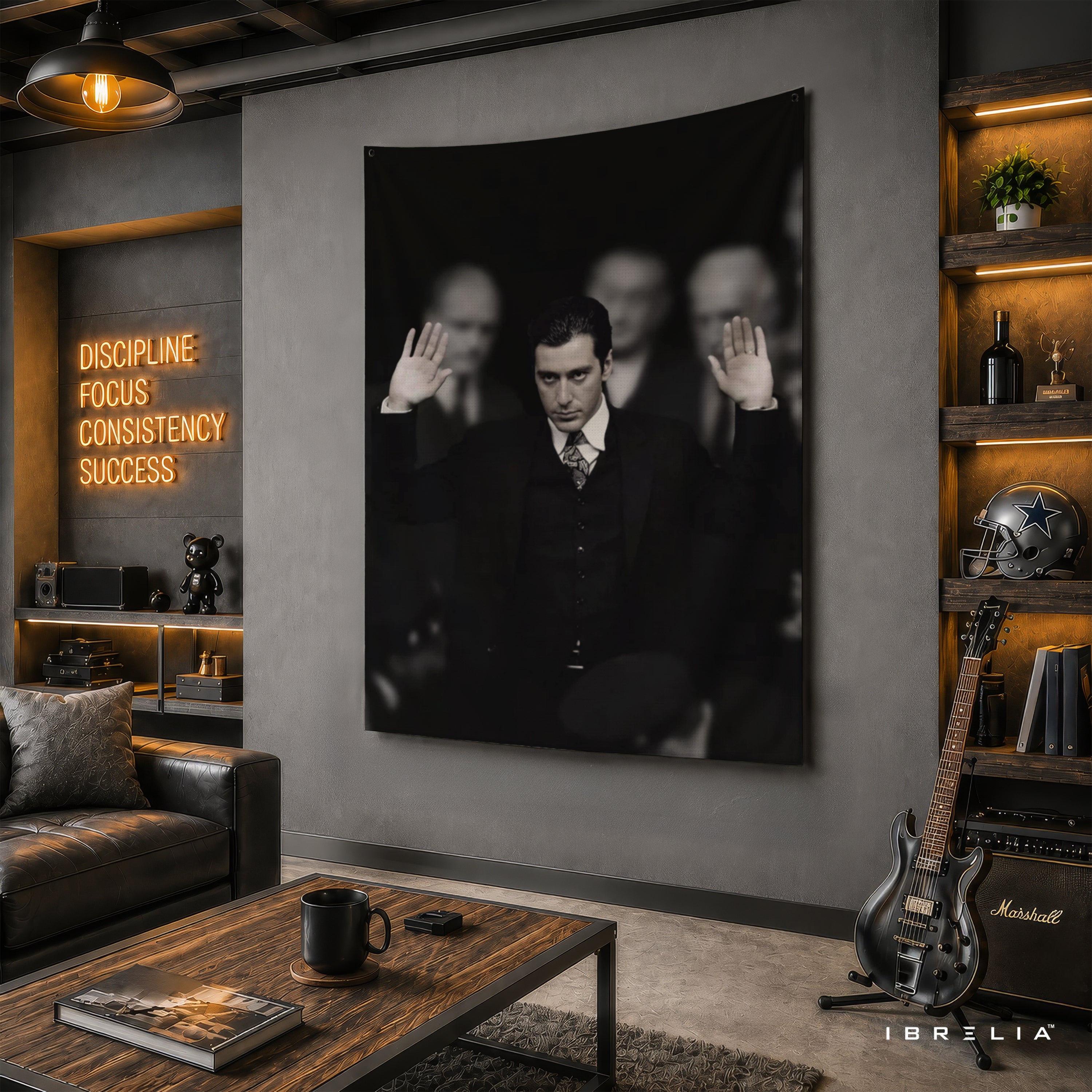Michael Corleone Wall Tapestry – Premium Godfather Movie Wall Hanging & Home Decor in Pakistan