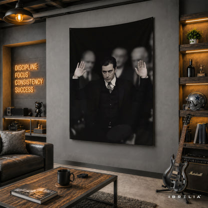 Michael Corleone Wall Tapestry – Premium Godfather Movie Wall Hanging & Home Decor in Pakistan