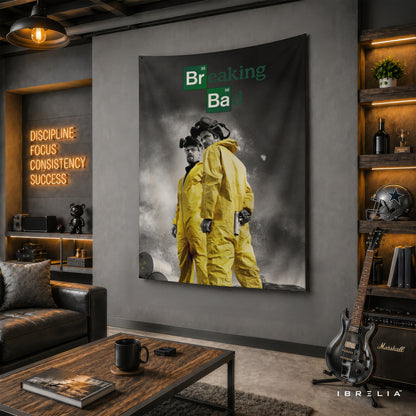 Breaking Bad Walter & Jesse Wall Tapestry – Heisenberg TV Series Room Decor