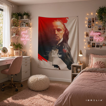 The Godfather Vintage Portrait Wall Tapestry – Premium Movie Wall Hanging & Home Decor in Pakistan