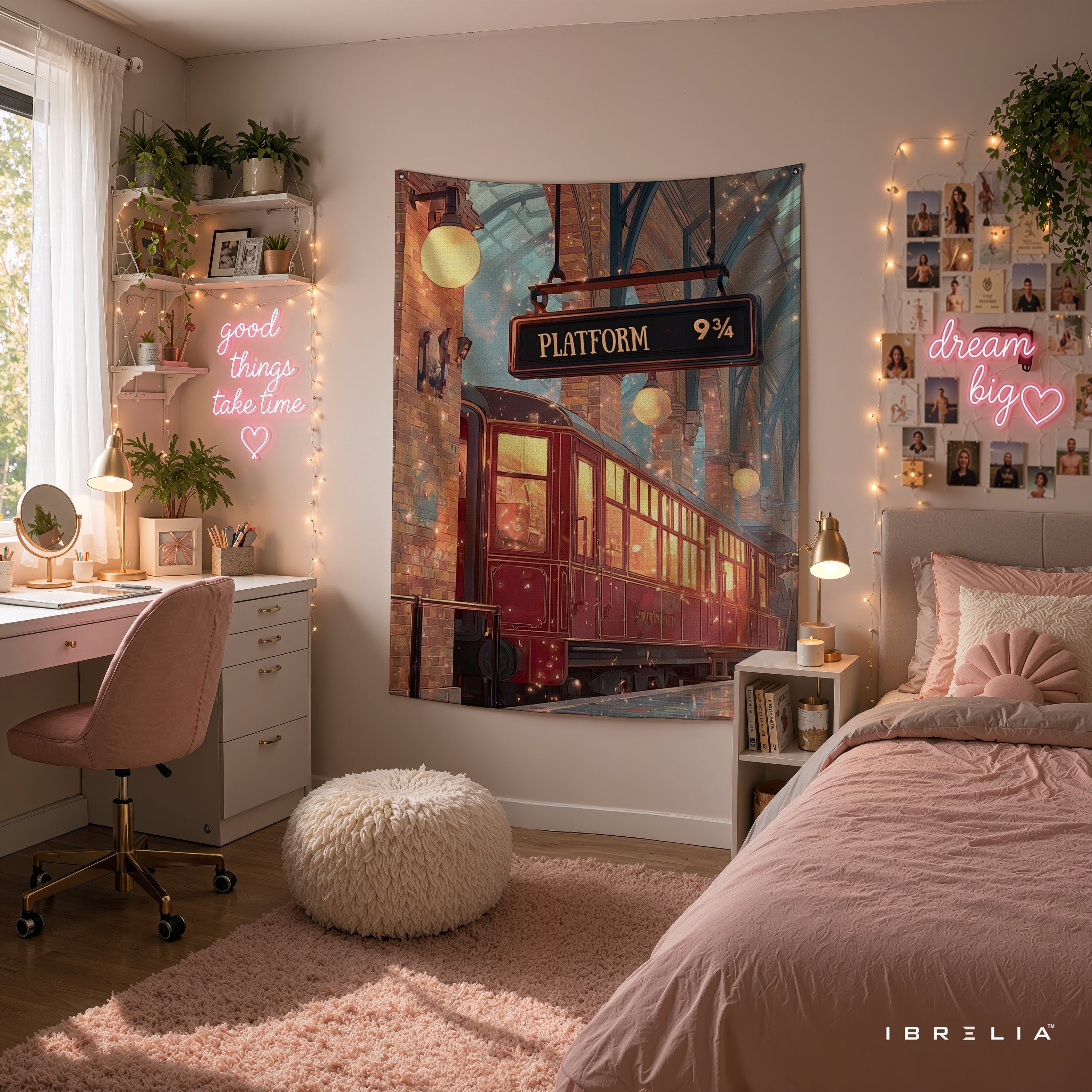 Harry Potter Platform 9¾ Express Wall Tapestry – Premium Fantasy Wall Hanging & Home Decor in Pakistan
