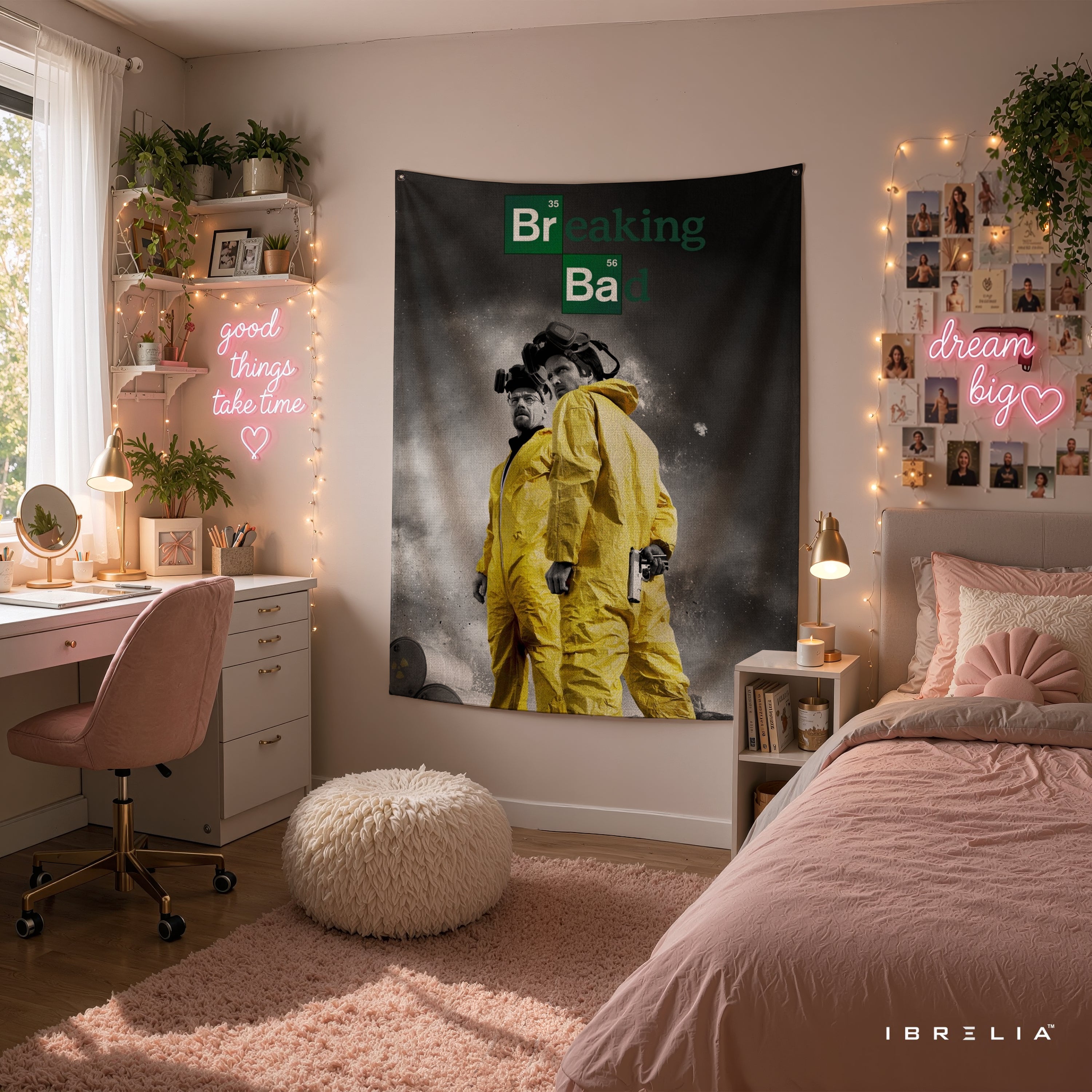 Breaking Bad Walter & Jesse Wall Tapestry – Heisenberg TV Series Room Decor