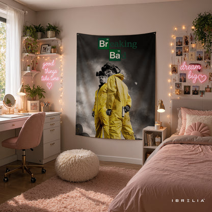 Breaking Bad Walter & Jesse Wall Tapestry – Heisenberg TV Series Room Decor