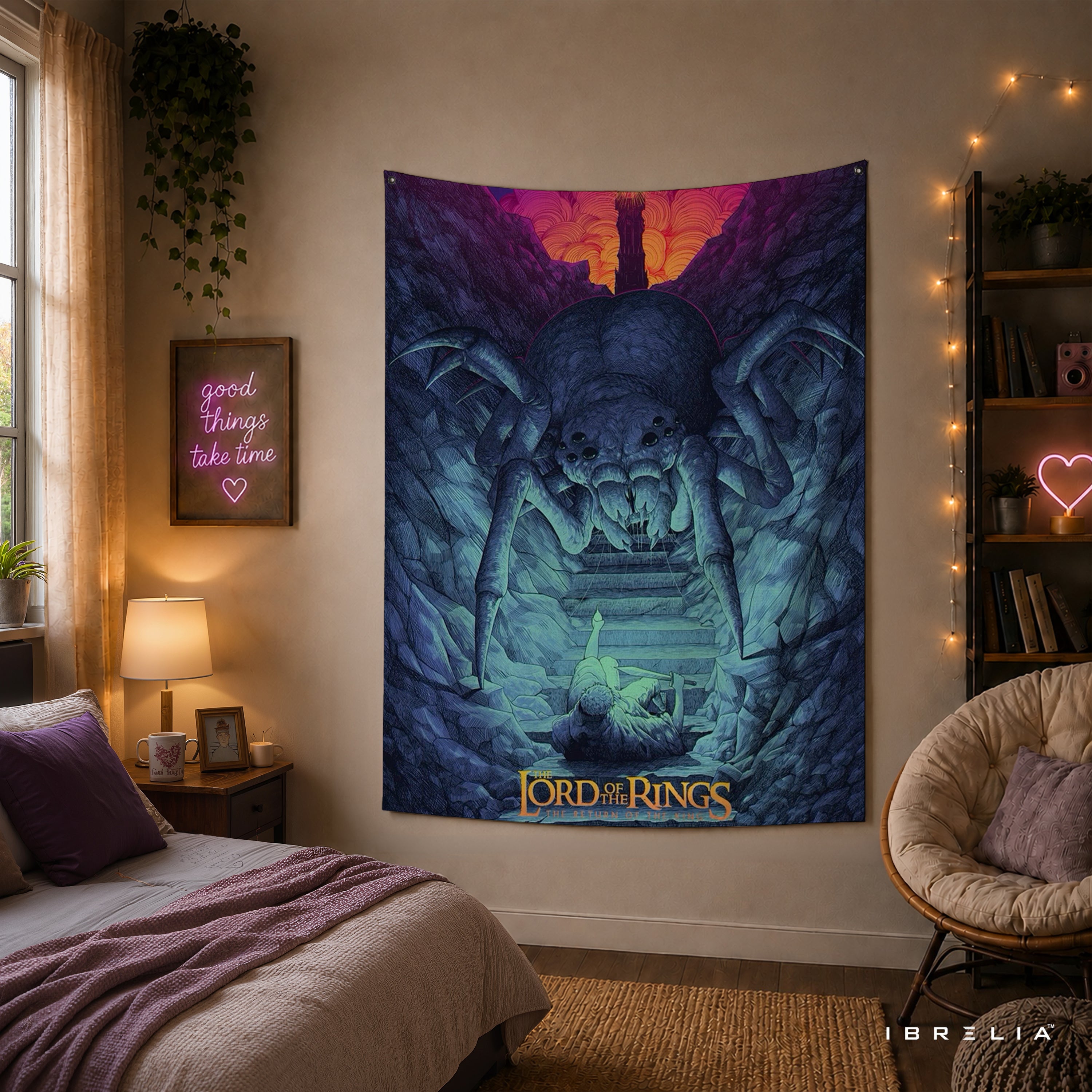 The Lord of the Rings Shelob Wall Tapestry – Return of the King Fantasy Wall Hanging