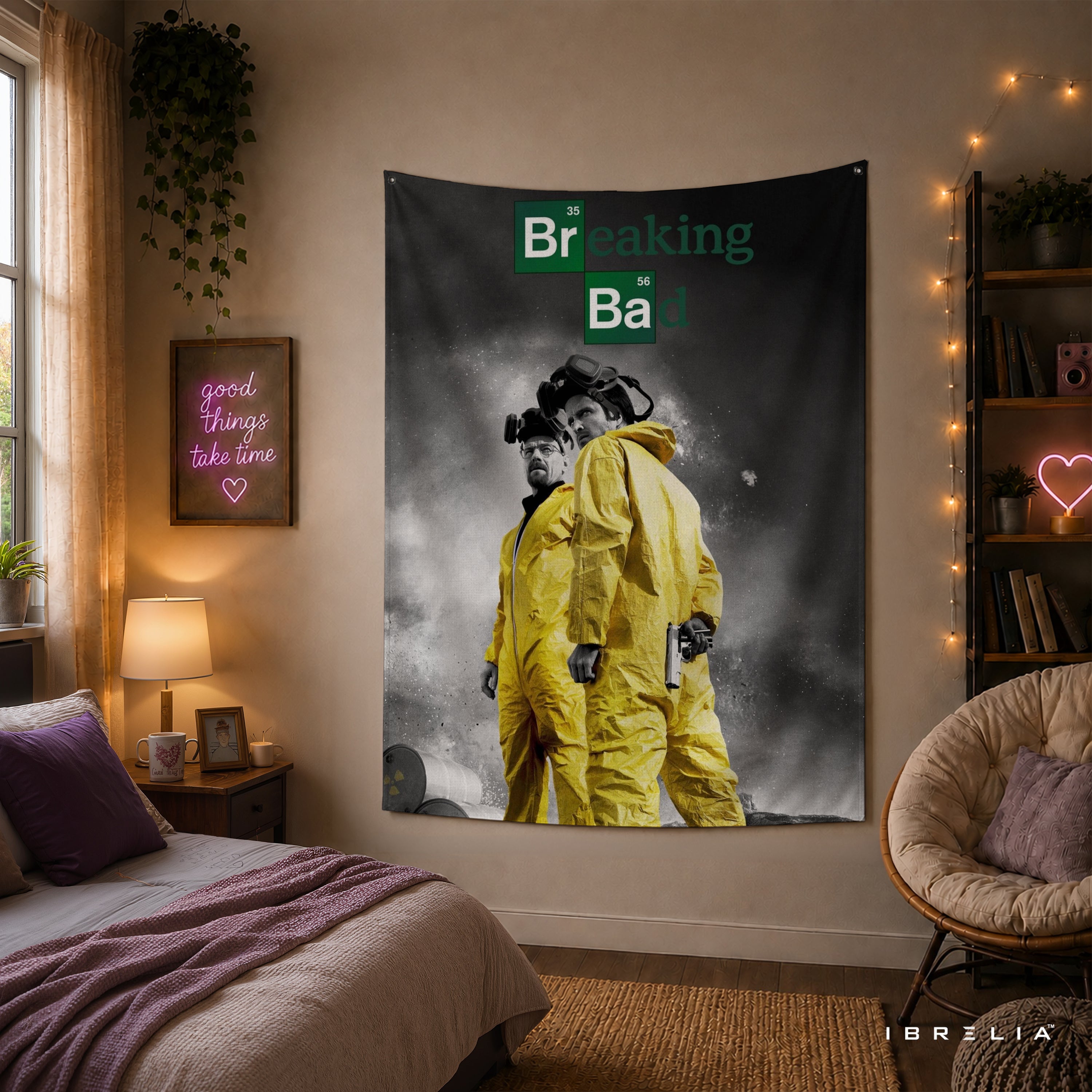 Breaking Bad Walter & Jesse Wall Tapestry – Heisenberg TV Series Room Decor