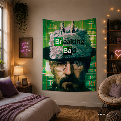 Breaking Bad Heisenberg Crystal Empire Wall Tapestry – Walter White Artwork