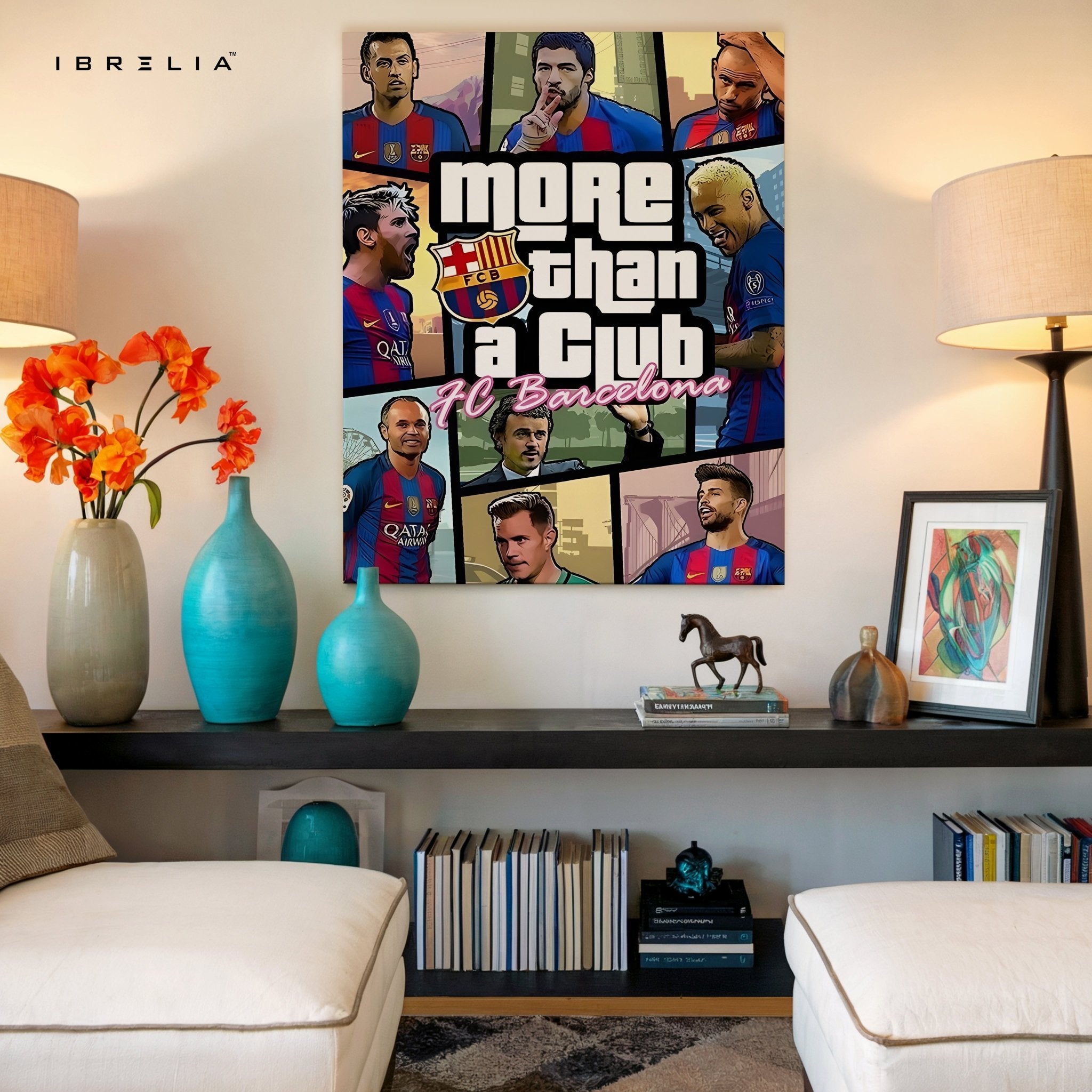 FC Barcelona Wall Art – “More Than a Club” Edition | IBRELIA™ - IBRELIA