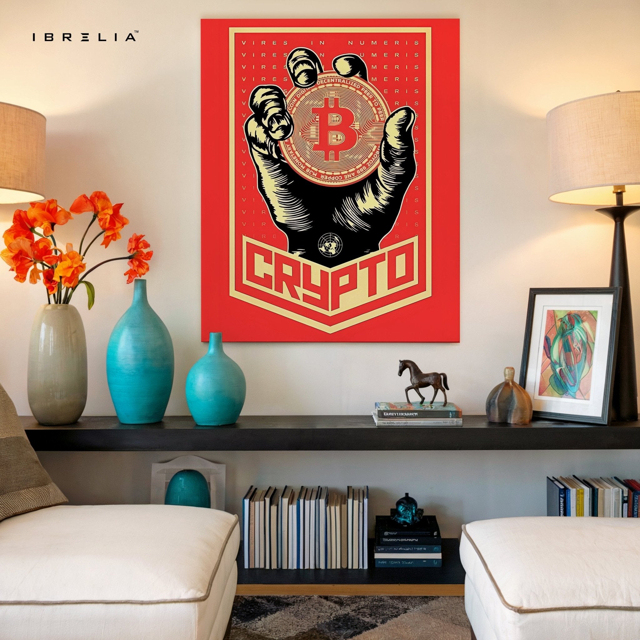Crypto Bitcoin Wall Art – Power in Numbers Edition | IBRELIA™ - IBRELIA