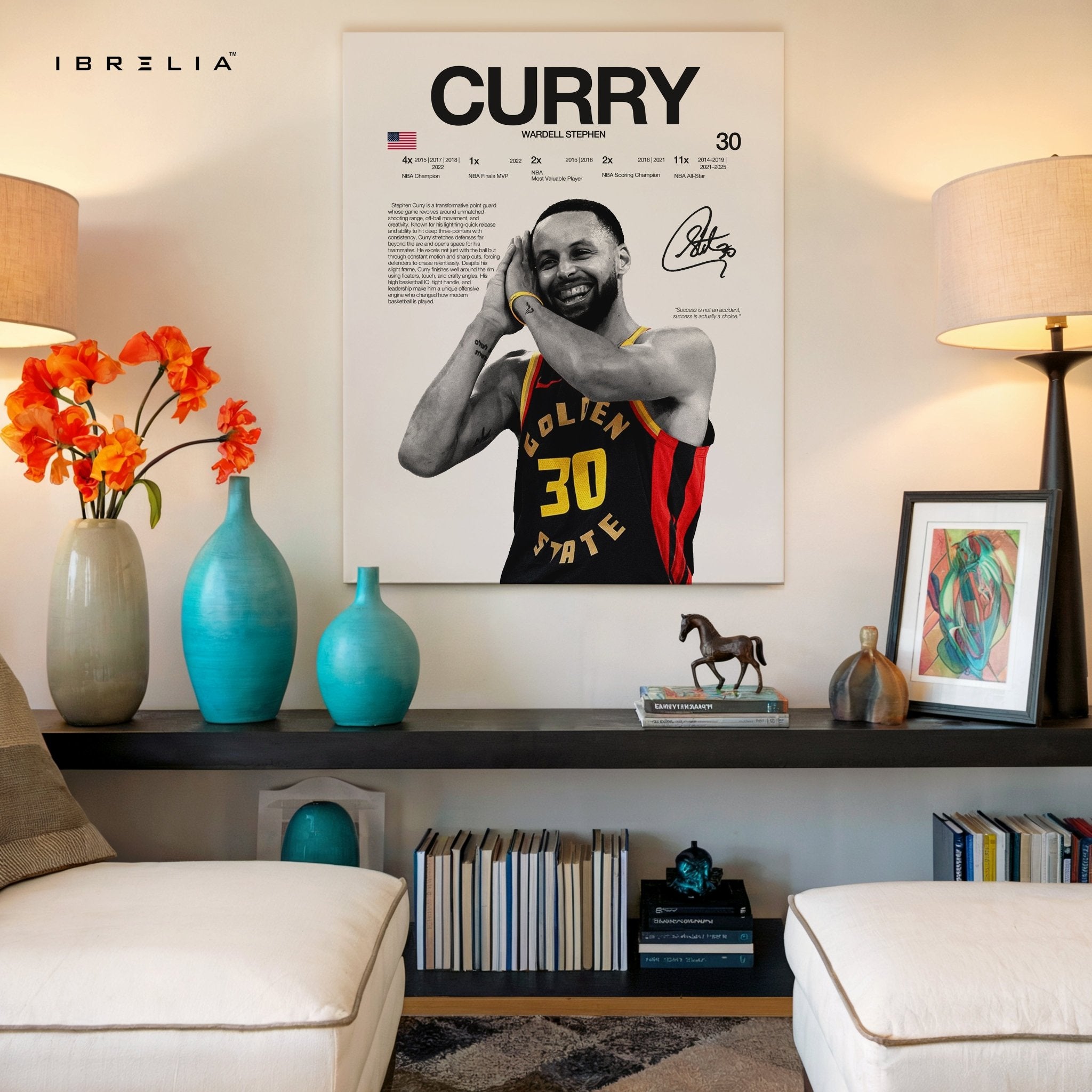 Stephen Curry – Golden State Legend 4K Ultra Wrap Frame Wall Art in Pakistan | IBRELIA™ - IBRELIA