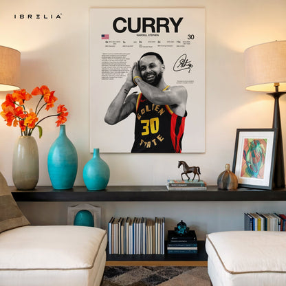 Stephen Curry – Golden State Legend 4K Ultra Wrap Frame Wall Art in Pakistan | IBRELIA™ - IBRELIA