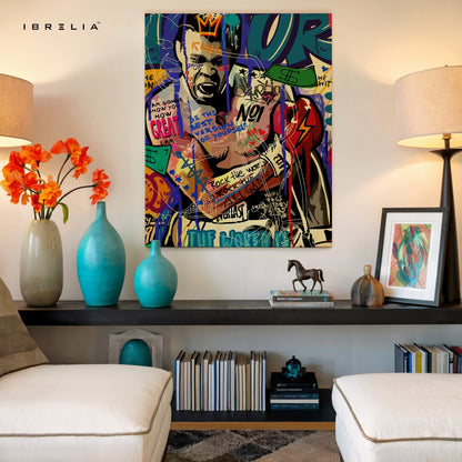 Muhammad Ali “The Greatest” Graffiti 4K Wall Art in Pakistan | IBRELIA™ - IBRELIA