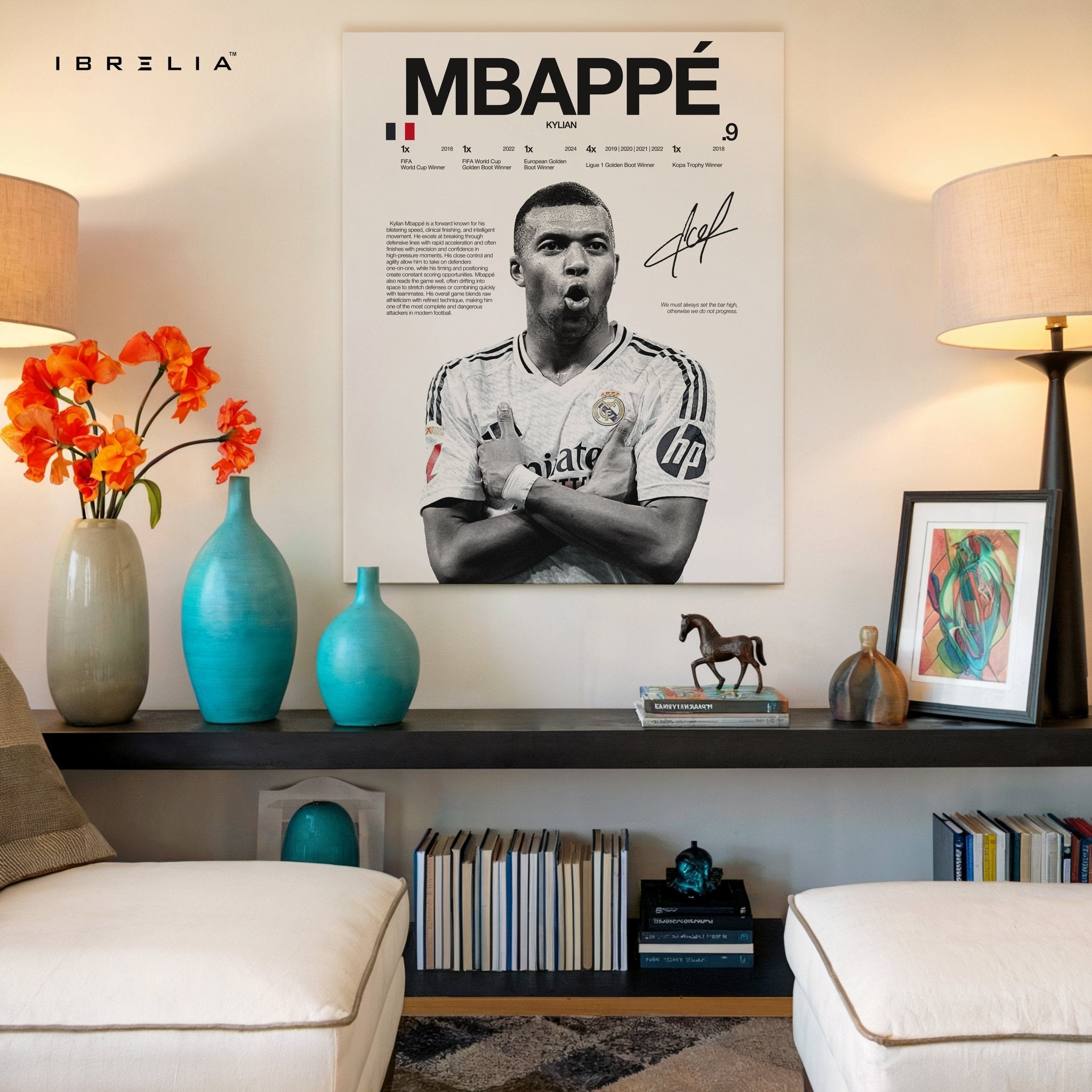 Kylian Mbappé – Real Madrid Era 4K Ultra Wrap Frame Wall Art in Pakistan | IBRELIA™ - IBRELIA