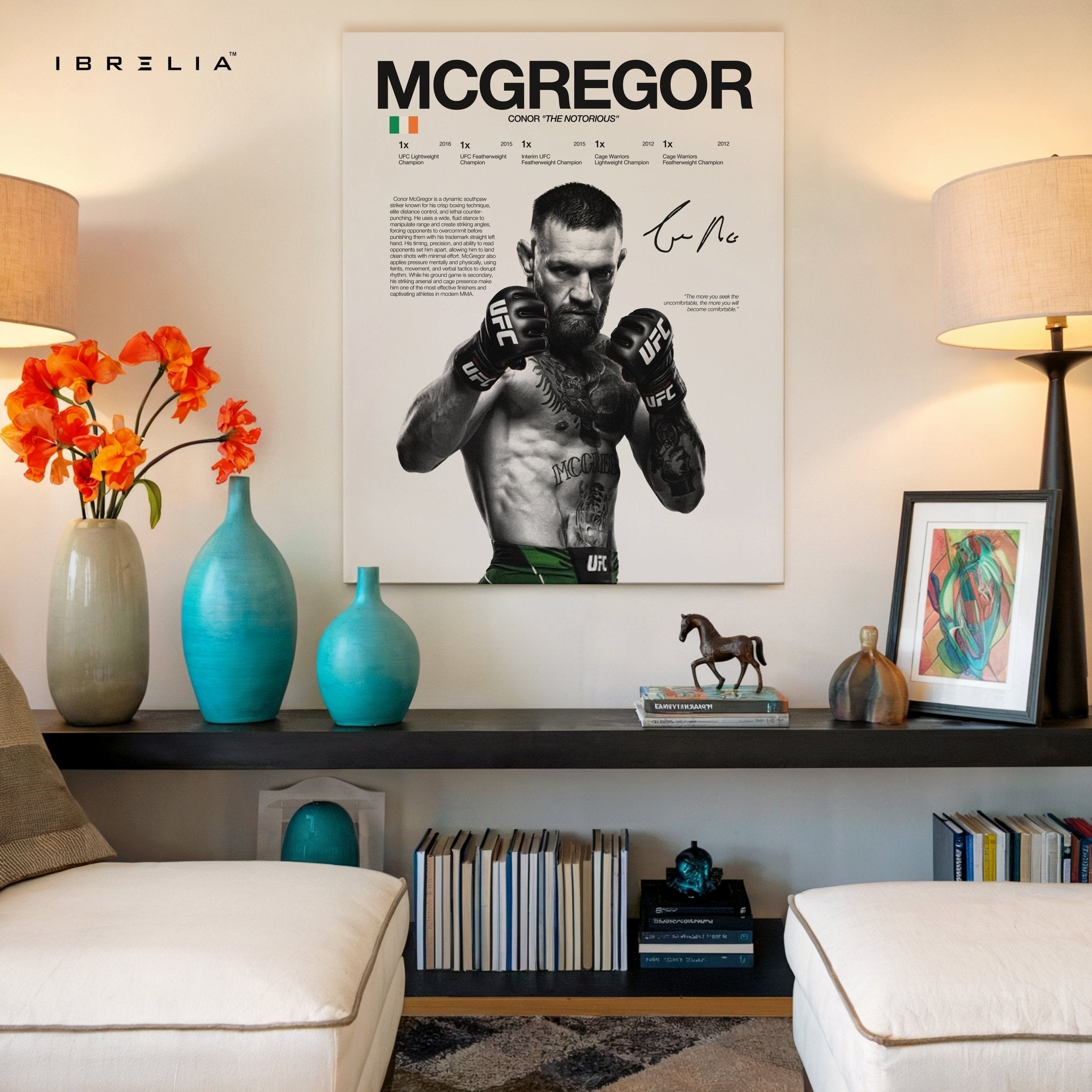 Conor McGregor “The Notorious” – 4K Ultra Wrap Frame Wall Art in Pakistan | IBRELIA™ - IBRELIA