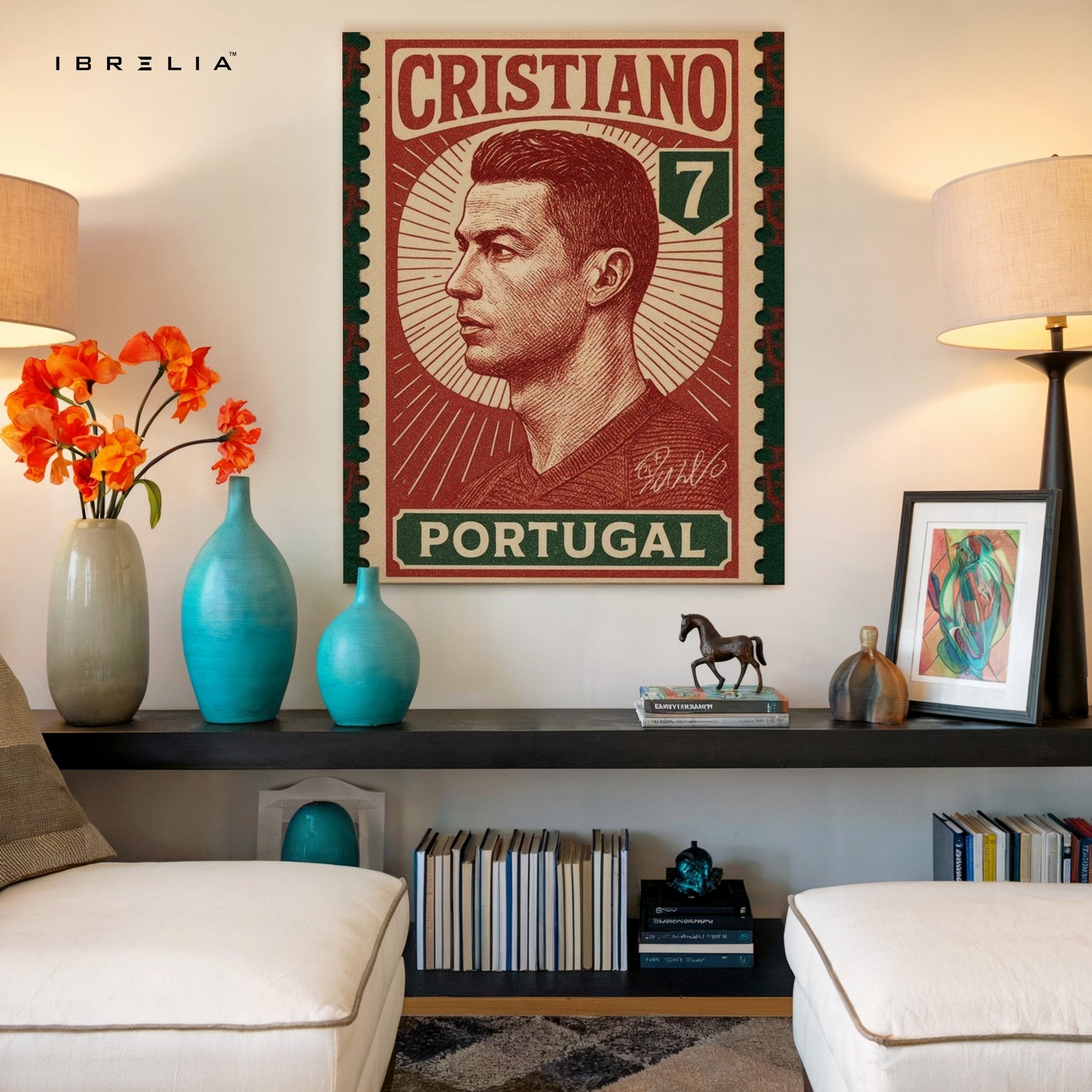 Cristiano Stamp Edition – 4K Ultra Wrap Frame Wall Art in Pakistan | IBRELIA™ - IBRELIA