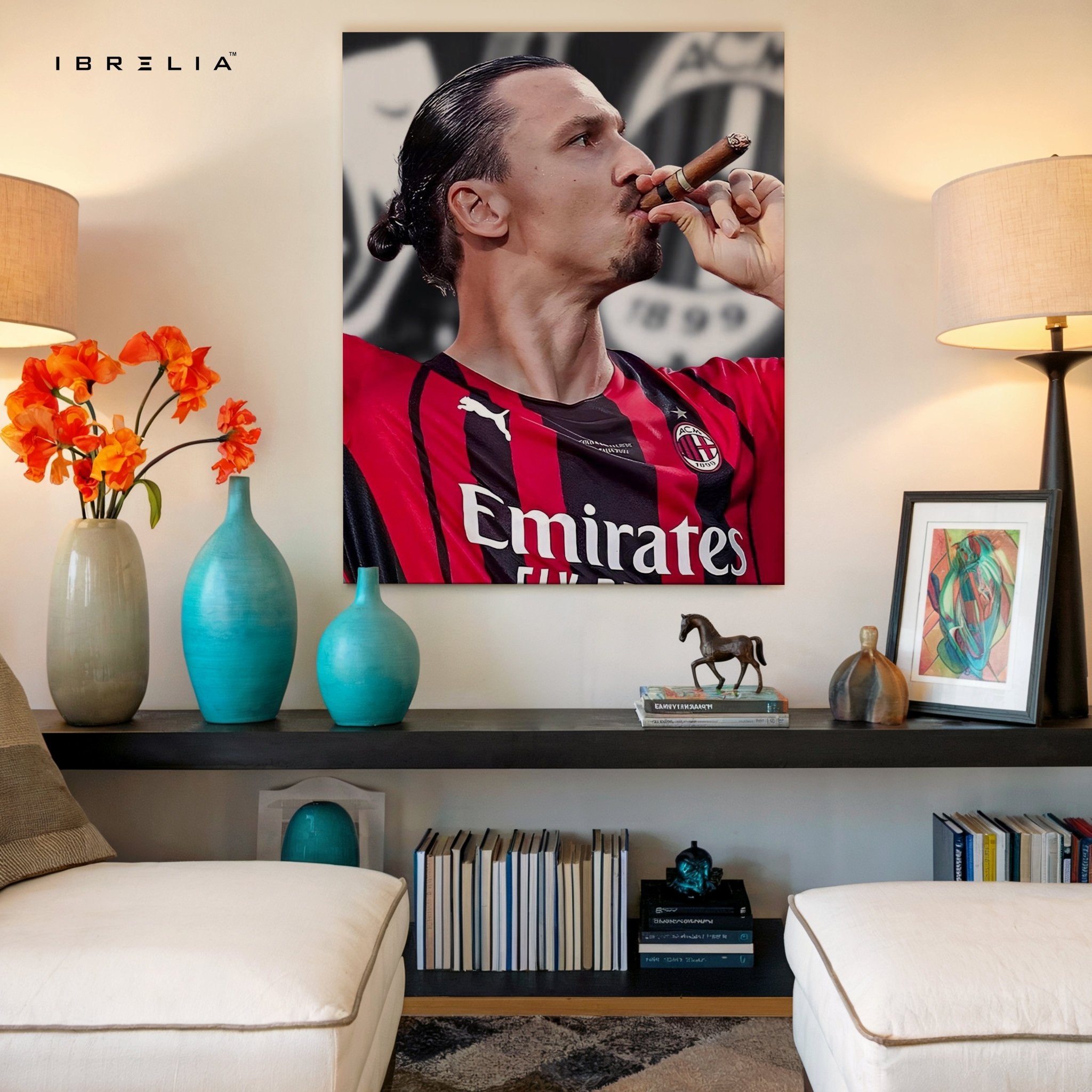 Zlatan Ibrahimović Champion’s Cigar – 4K Ultra Wrap Frame Wall Art in Pakistan | IBRELIA™ - IBRELIA