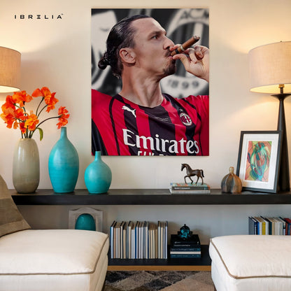 Zlatan Ibrahimović Champion’s Cigar – 4K Ultra Wrap Frame Wall Art in Pakistan | IBRELIA™ - IBRELIA