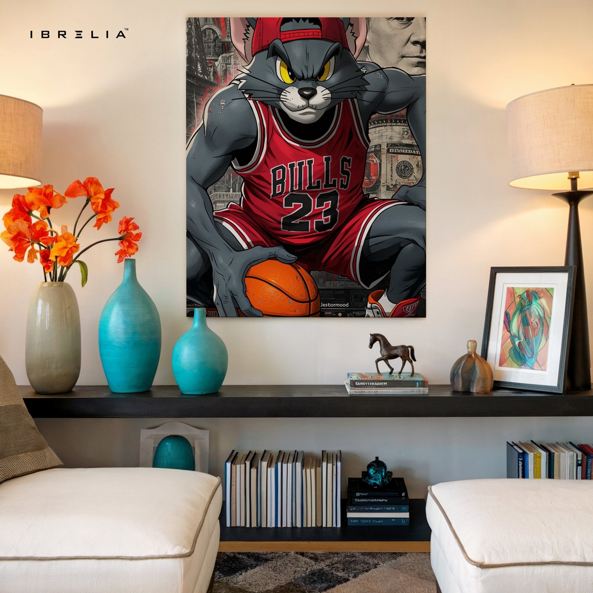 Tom Bulls Basketball – 4K Ultra Wrap Frame Wall Art in Pakistan | IBRELIA™ - IBRELIA