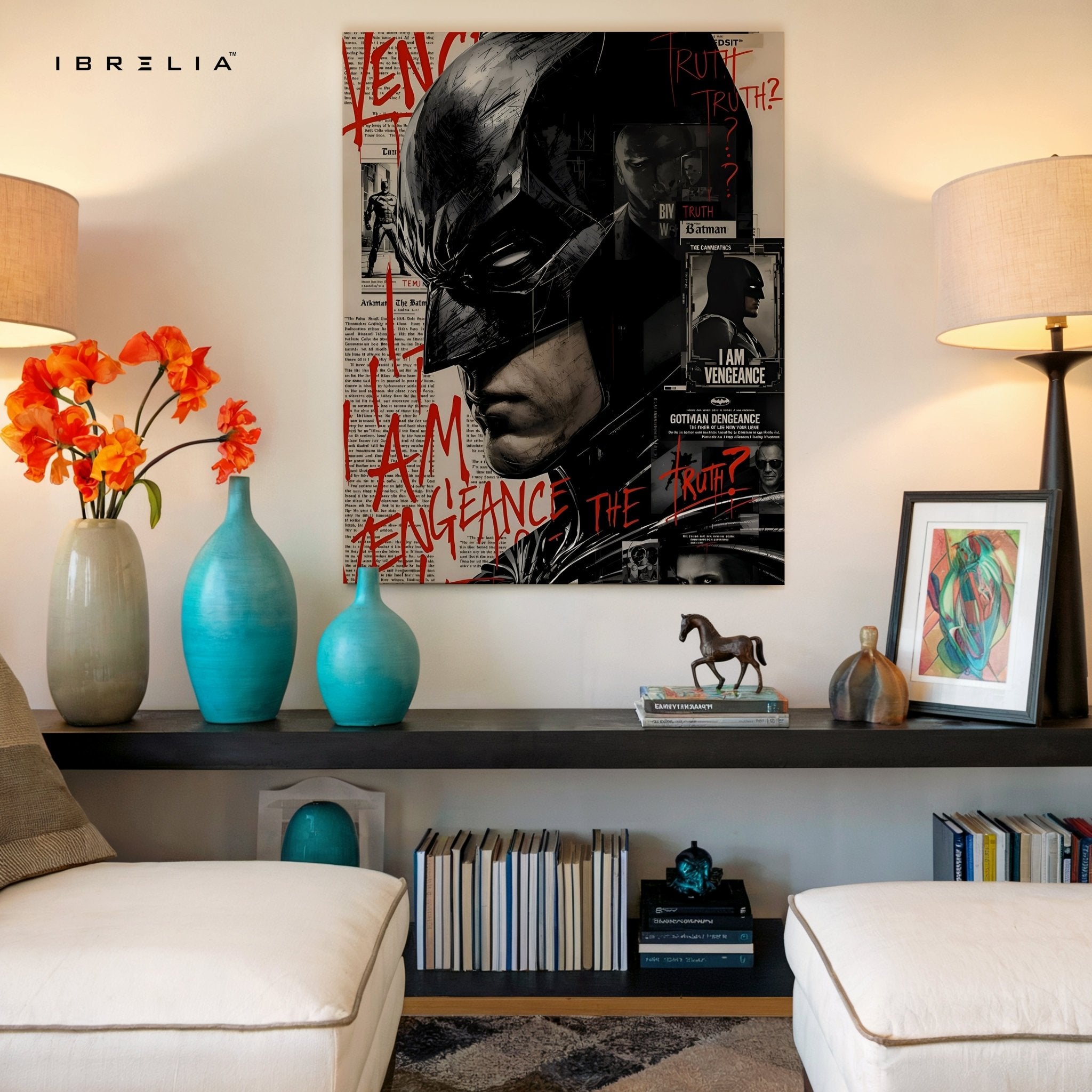 Batman Vengeance Edition – 4K Ultra Wrap Frame Wall Art in Pakistan | IBRELIA™ - IBRELIA