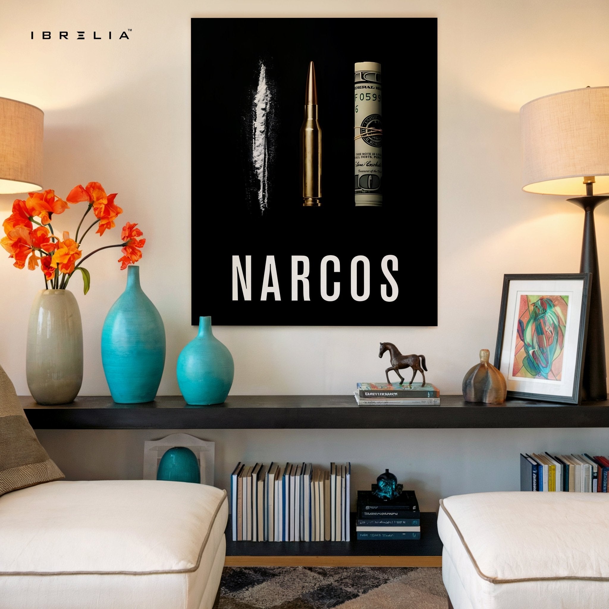 Narcos – Power, Money & Chaos 4K Ultra Wrap Frame Wall Art in Pakistan | IBRELIA™ - IBRELIA