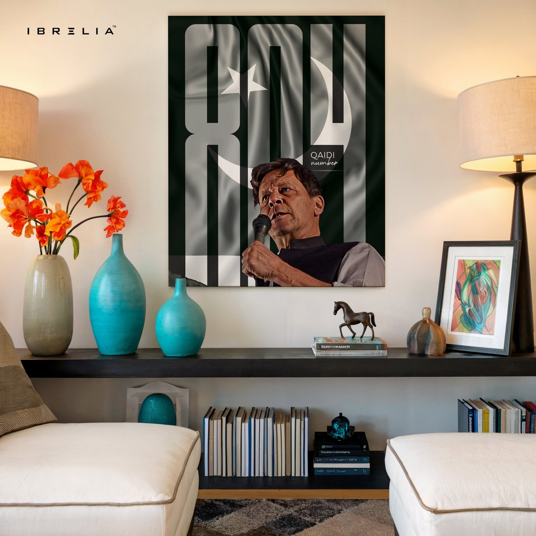 Imran Khan “Qaid No. 804” Wall Art – Symbol of Strength & Revolution | IBRELIA™ - IBRELIA