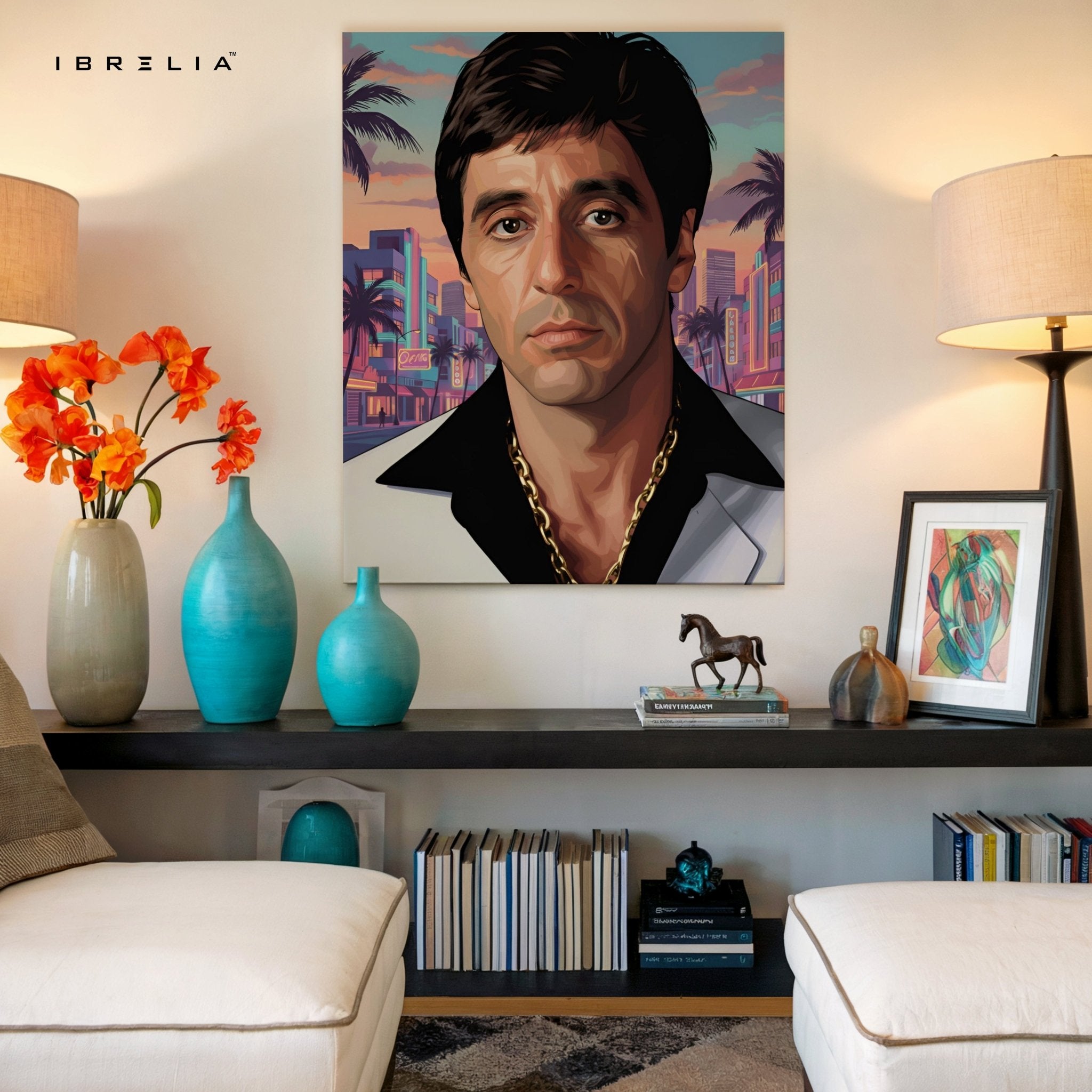 Tony Montana Scarface Wall Frame | 4K Ultra Wrap Frame Wall Art in Pakistan | IBRELIA™ - IBRELIA