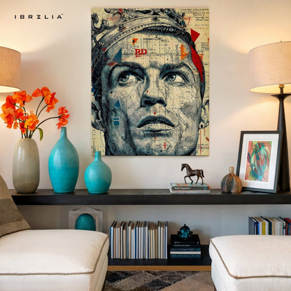 Ronaldo Crown Wall Frame | 4K Ultra Wrap Frame Wall Art in Pakistan | IBRELIA™ - IBRELIA