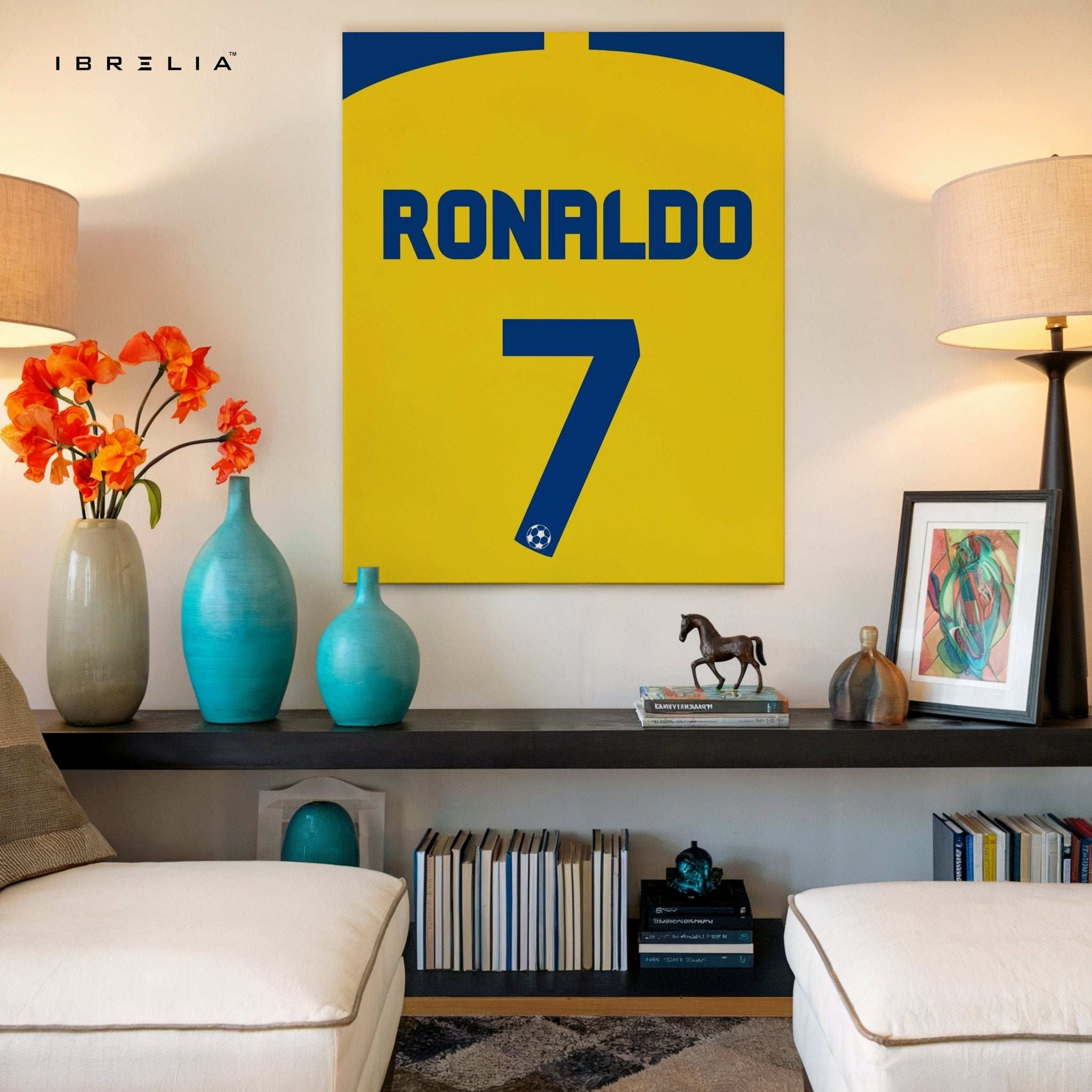 Cristiano Ronaldo No. 7 Wall Frame | 4K Ultra Wrap Frame Wall Art in Pakistan | IBRELIA™