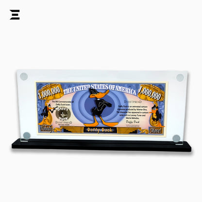 Premium Magnetic Acrylic Frame with Black Base – Daffy Duck Million Dollar Pop Art IBRELIA