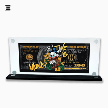 Premium Magnetic Acrylic Frame with Black Base – Scrooge McDuck "Time is Money" Edition IBRELIA