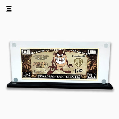 Premium Magnetic Acrylic Frame with Black Base – Tasmanian Devil "Million Dollar" Edition IBRELIA
