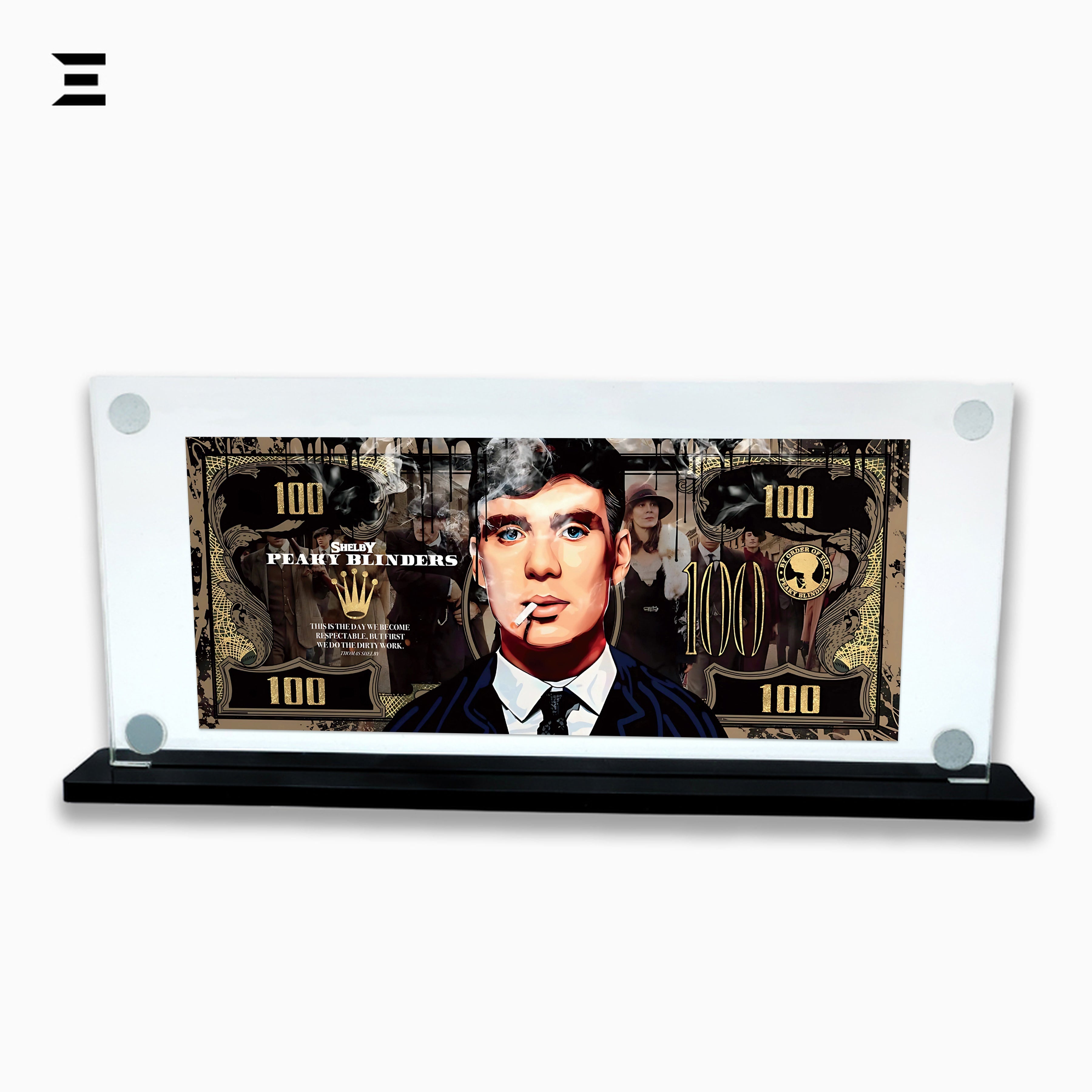 Premium Magnetic Acrylic Frame with Black Base – Peaky Blinders Thomas Shelby Portrait Edition IBRELIA