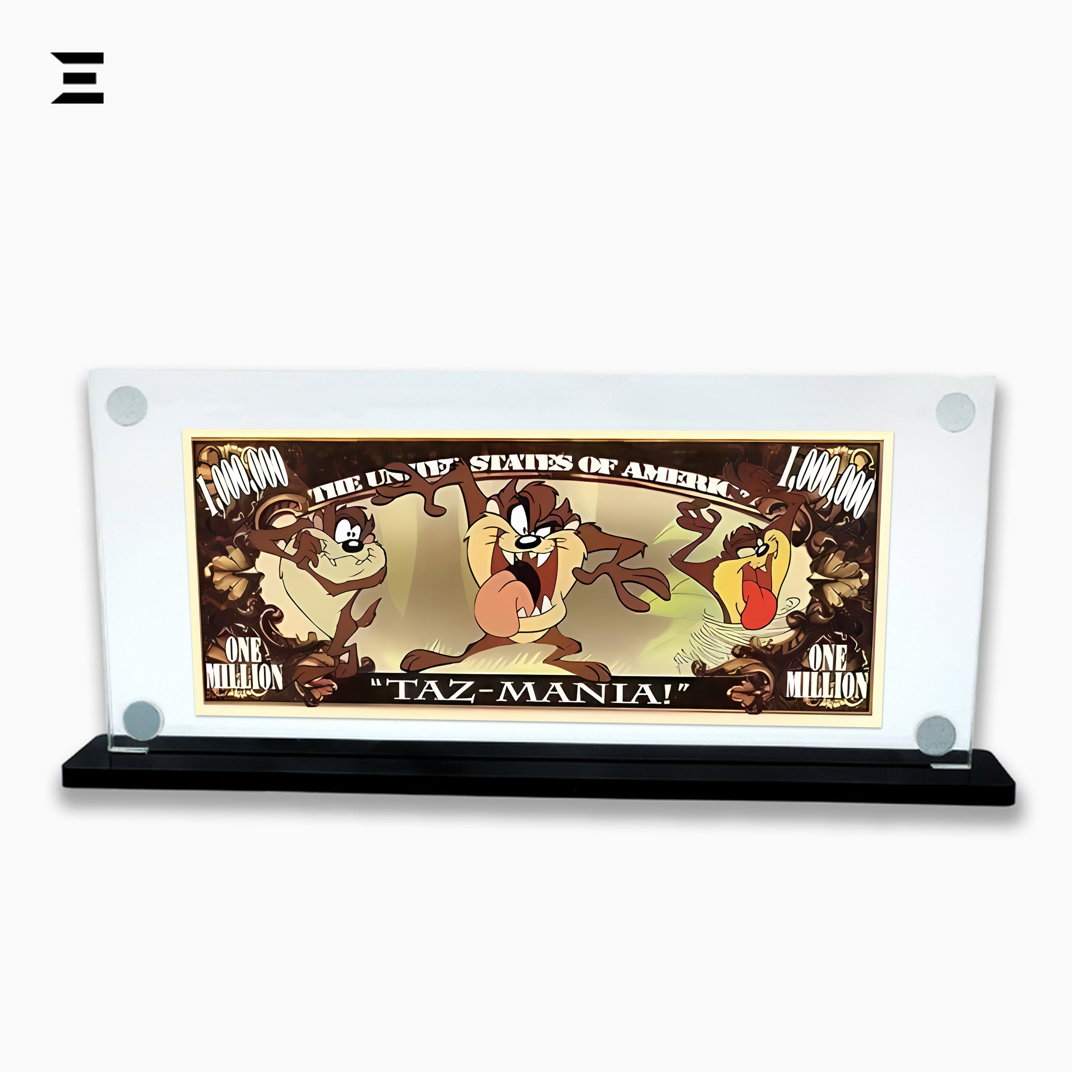 Premium Magnetic Acrylic Frame with Black Base – Taz "TAZ-MANIA! Million Dollar Edition" IBRELIA