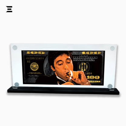 Premium Magnetic Acrylic Frame with Black Base – Tony Montana Scarface Pop Art IBRELIA