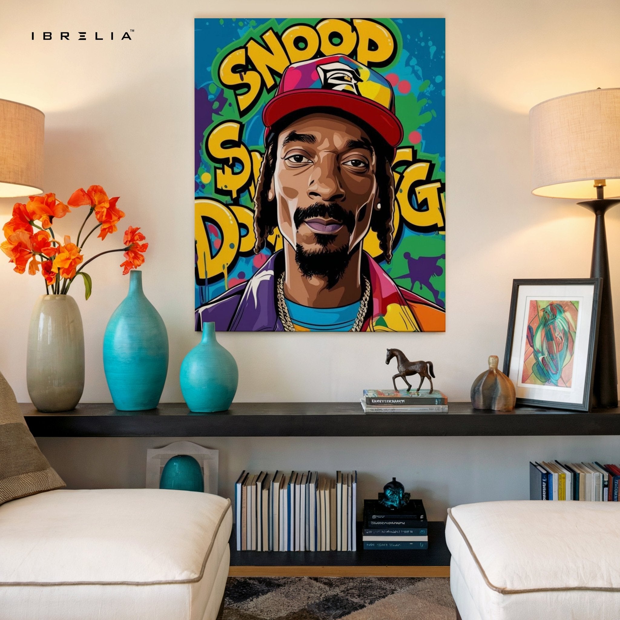Snoop Dogg Pop Art Wall Frame | 4K Ultra Wrap Frame Wall Art in Pakistan | IBRELIA™ - IBRELIA