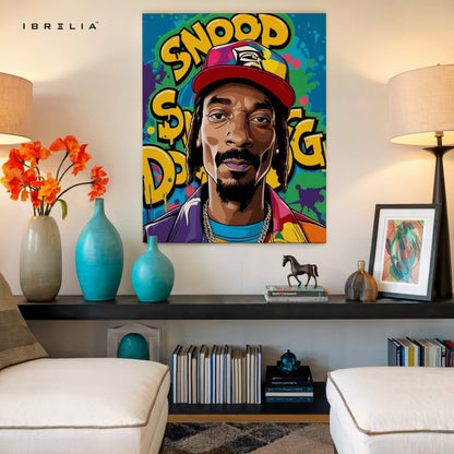 Snoop Dogg Pop Art Wall Frame | 4K Ultra Wrap Frame Wall Art in Pakistan | IBRELIA™ - IBRELIA