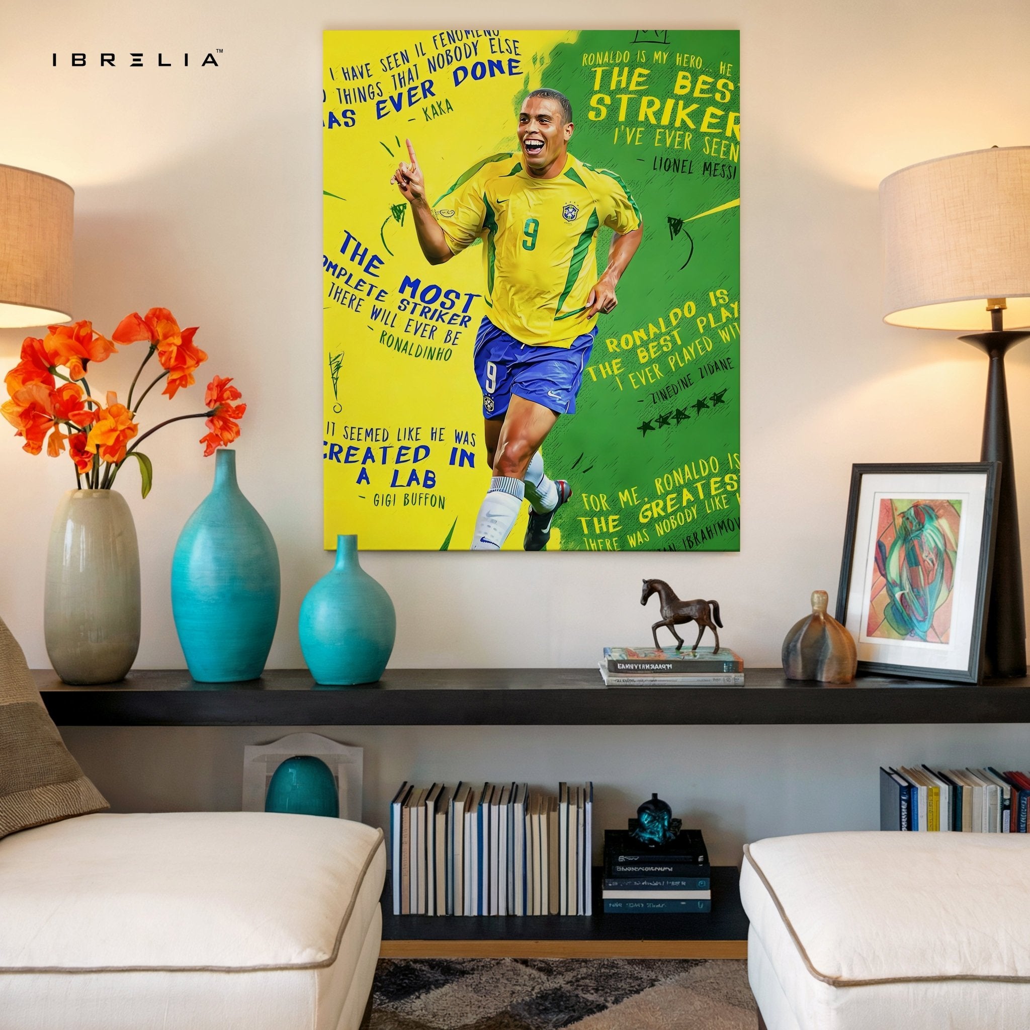 Ronaldo Nazário Wall Art – El Fenomeno Edition | IBRELIA™ - IBRELIA