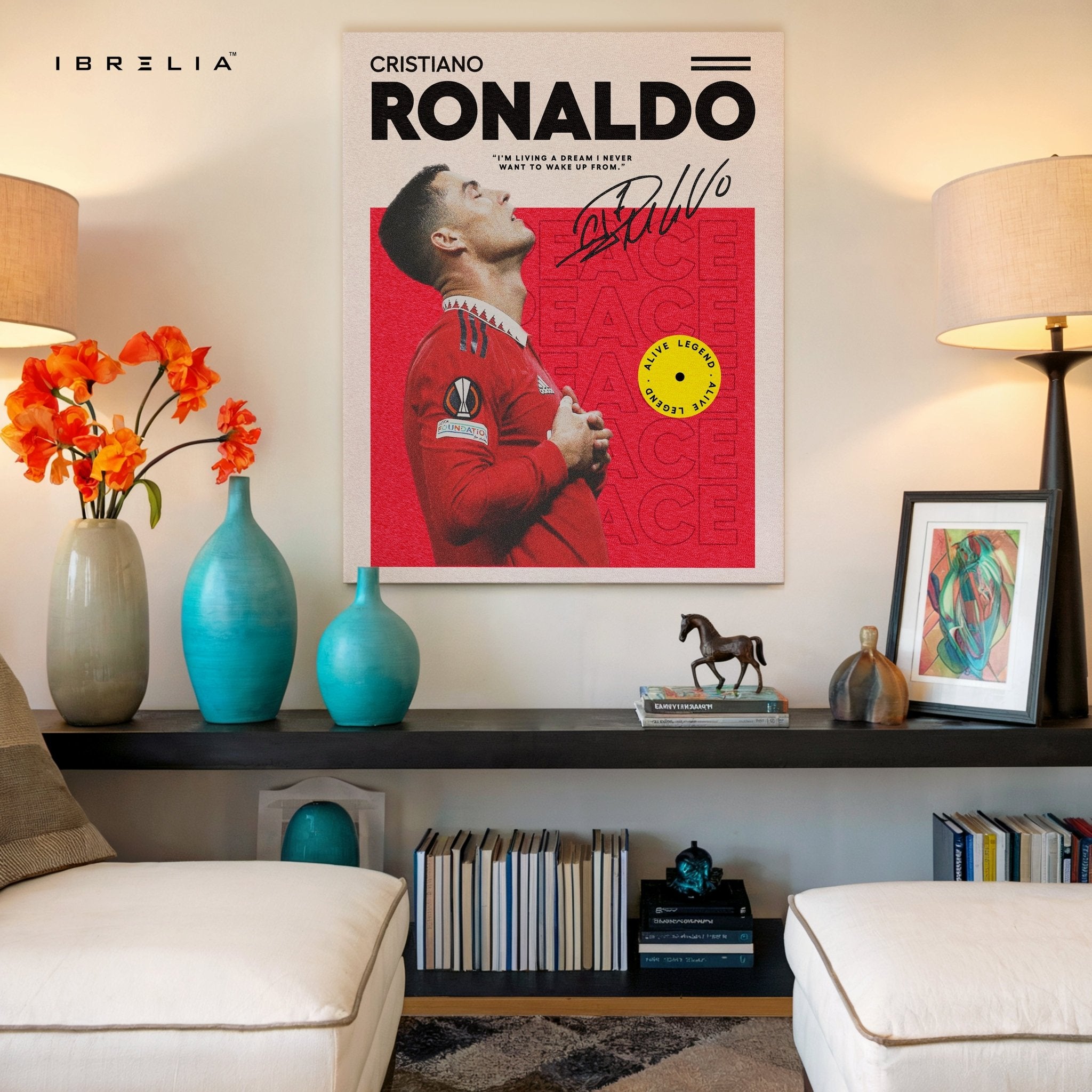 Cristiano Ronaldo Alive Legend – 4K Ultra Wrap Frame Wall Art in Pakistan | IBRELIA™ - IBRELIA