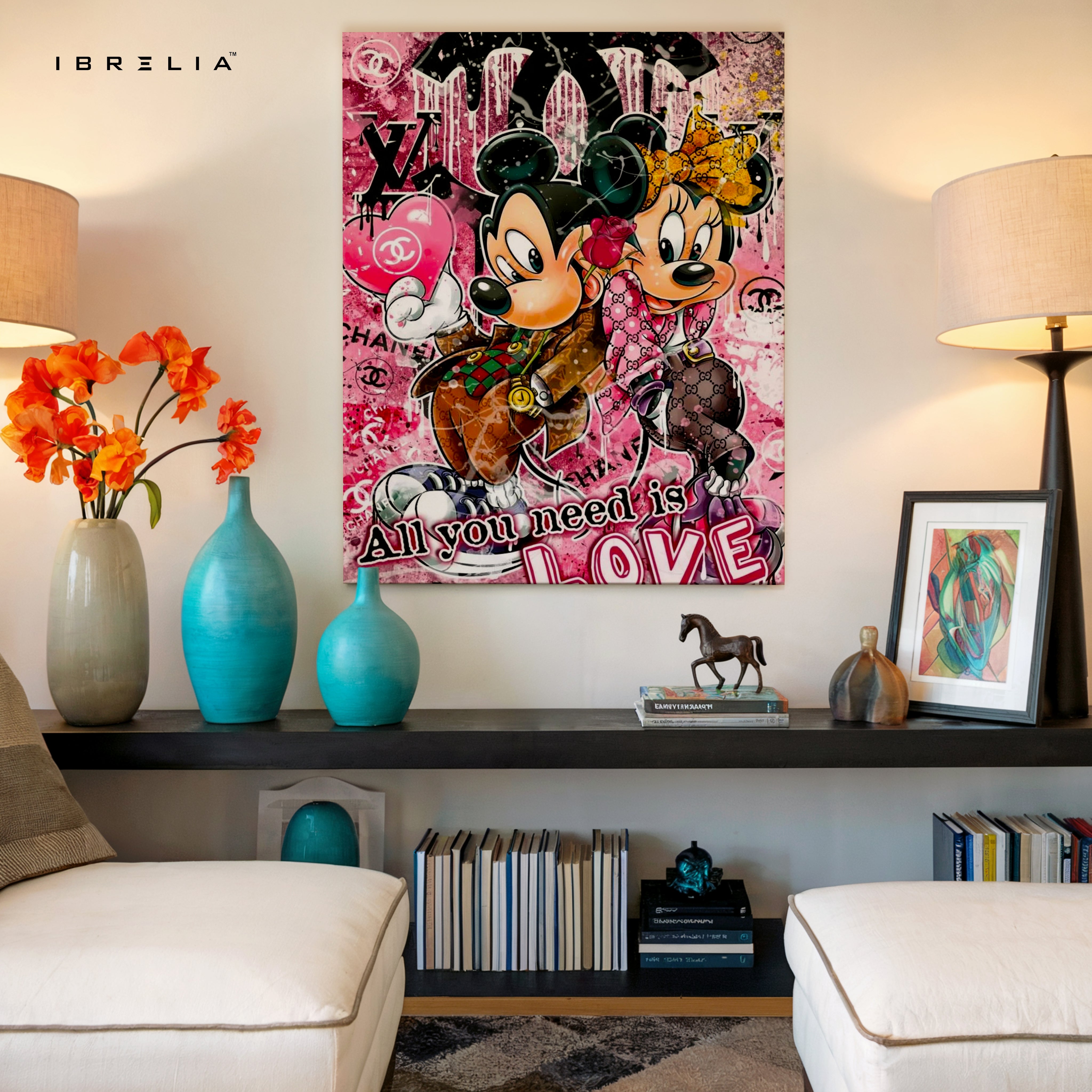 All You Need Is Love Wall Frame | 4K Ultra Wrap Frame Wall Art in Pakistan | IBRELIA™