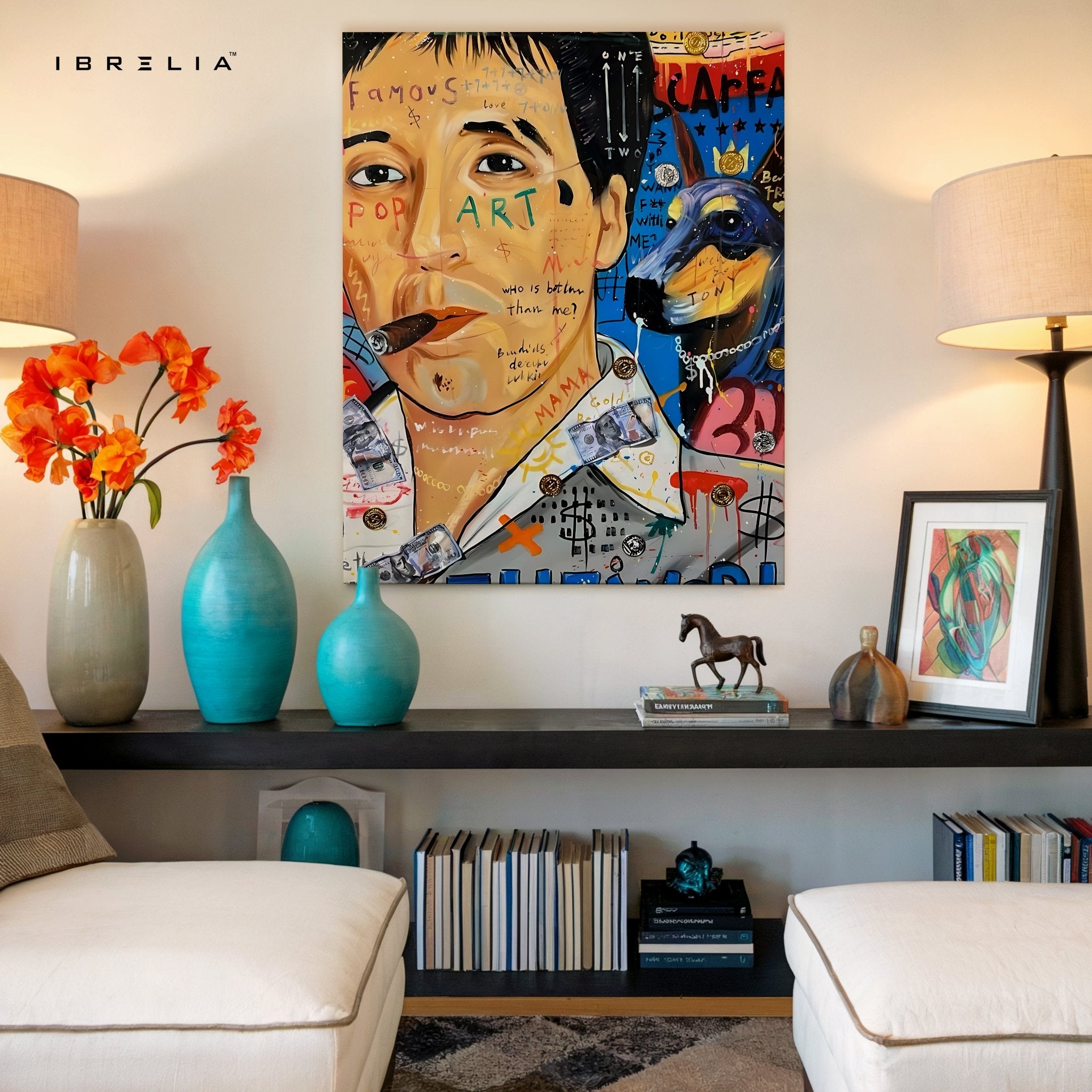 Tony Montana “The World Is Yours” Graffiti 4K Wall Art in Pakistan | IBRELIA™ - IBRELIA