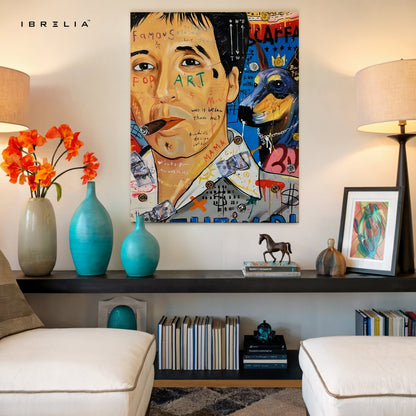 Tony Montana “The World Is Yours” Graffiti 4K Wall Art in Pakistan | IBRELIA™ - IBRELIA